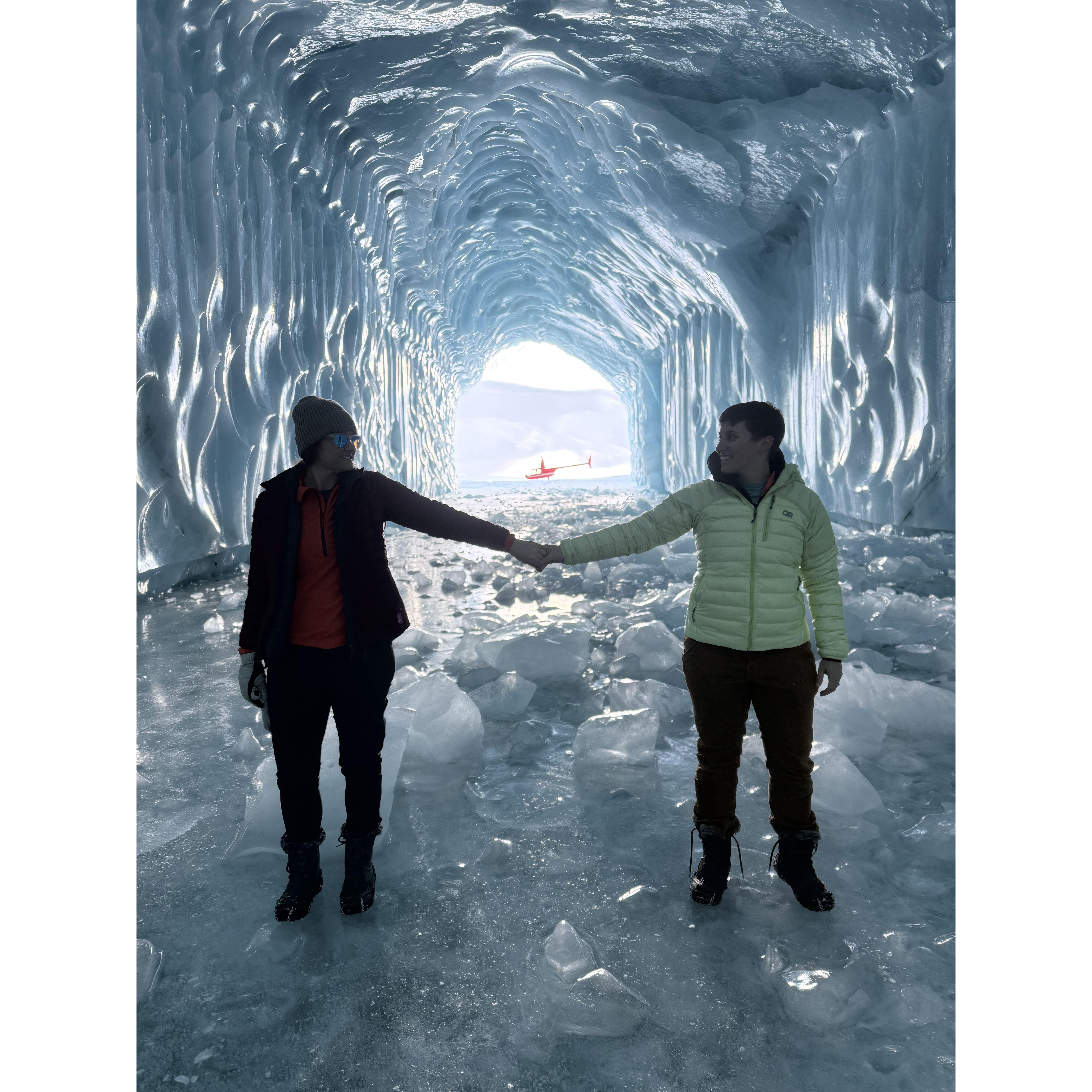 Exploring glaciers will never get old for us!