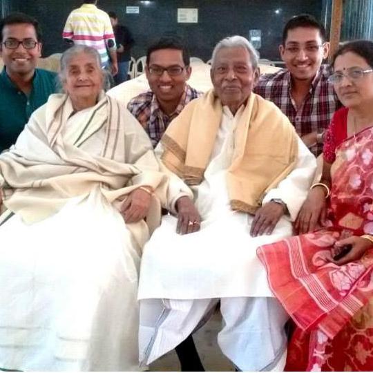 With Dadu and other close family!