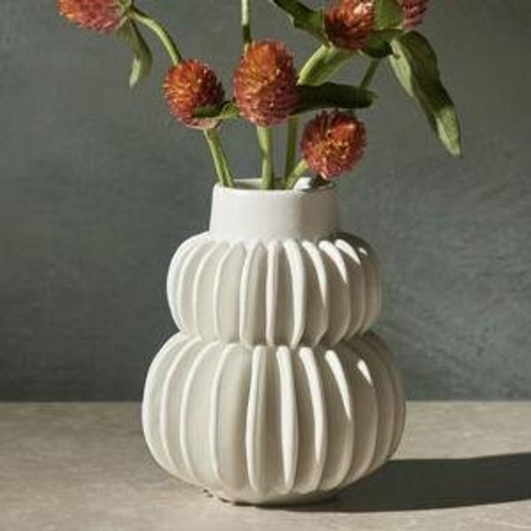 Delilah Vase - White