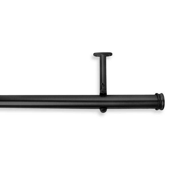 Cambria® Premier Complete Decorative 48-Inch to 88-Inch Drapery Rod in Satin Black