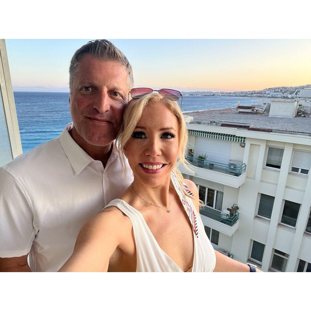 Our balcony in the South of France