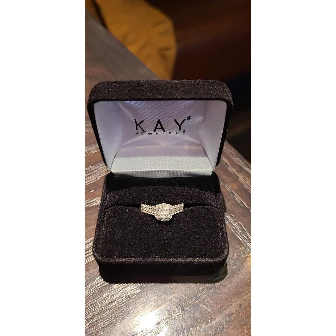 2021 The engagement ring Jacob proposed with, at our favorite restaurant Red Robin, the first place we had dinner out together.