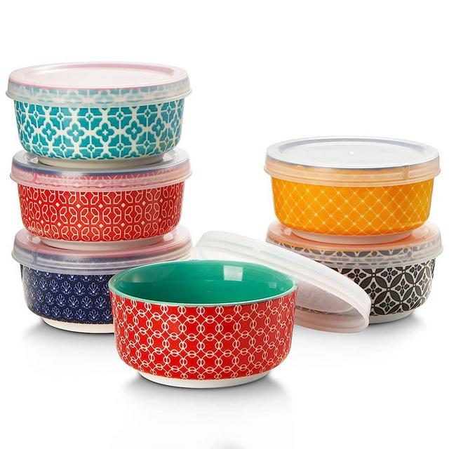 DOWAN Dipping Bowls with Lids, Ceramic Condiment Sauce Cups, 4.7 oz Dipping Sauce Bowls/Dishes for Charcuterie, Condiment, Tomato Sauce, Soy, BBQ and other Party Supplies, Assorted Colors, Set of 6