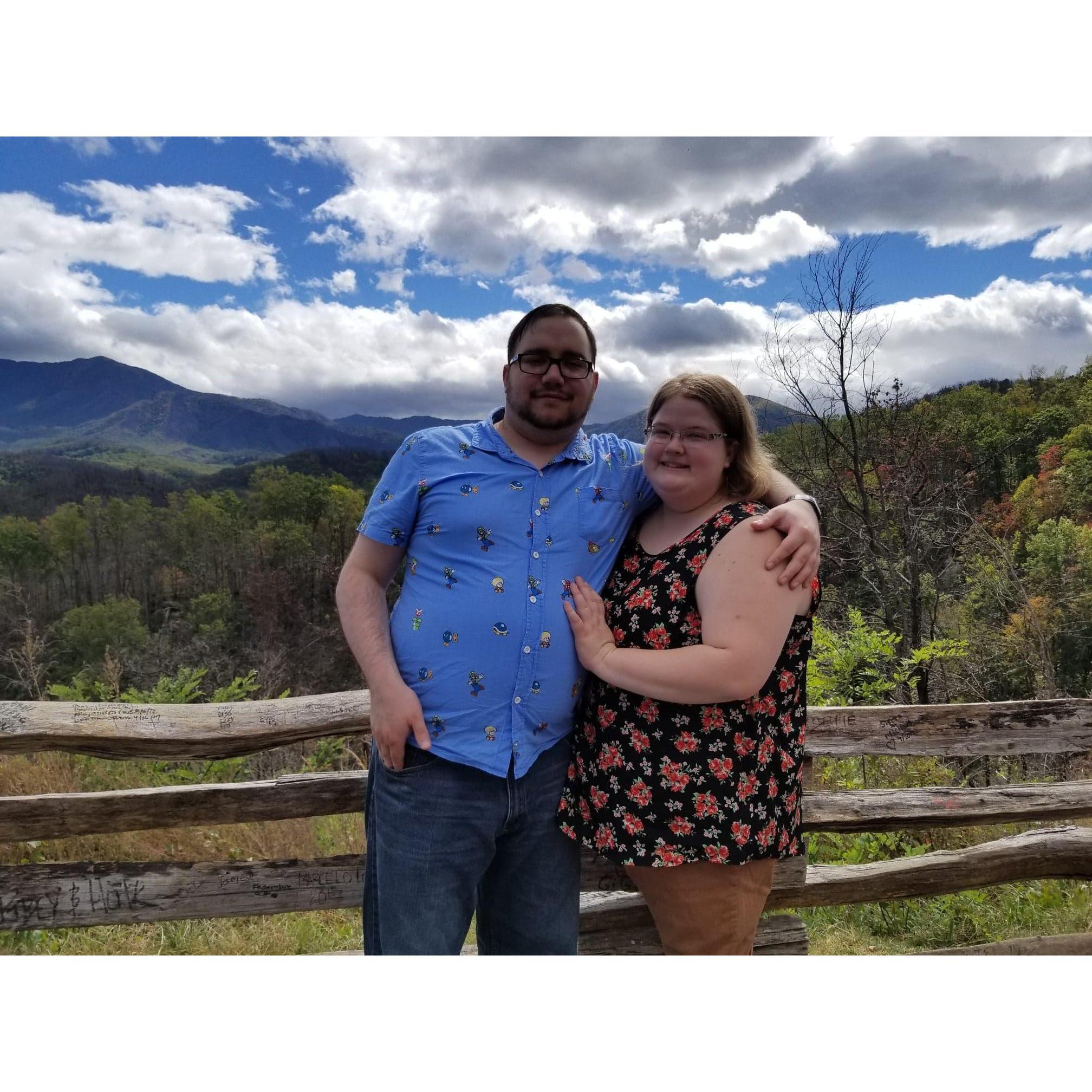 Matt's first trip to Gatlinburg/Pigeon Forge! He instantly fell in love with the mountains!