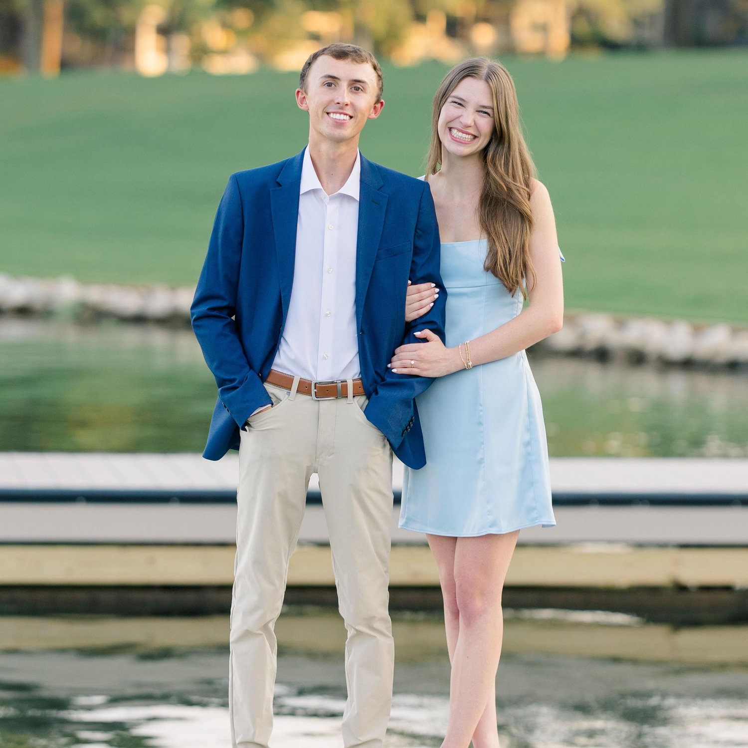 Engagement Photos at Reynolds Lake Oconee, August 2025.