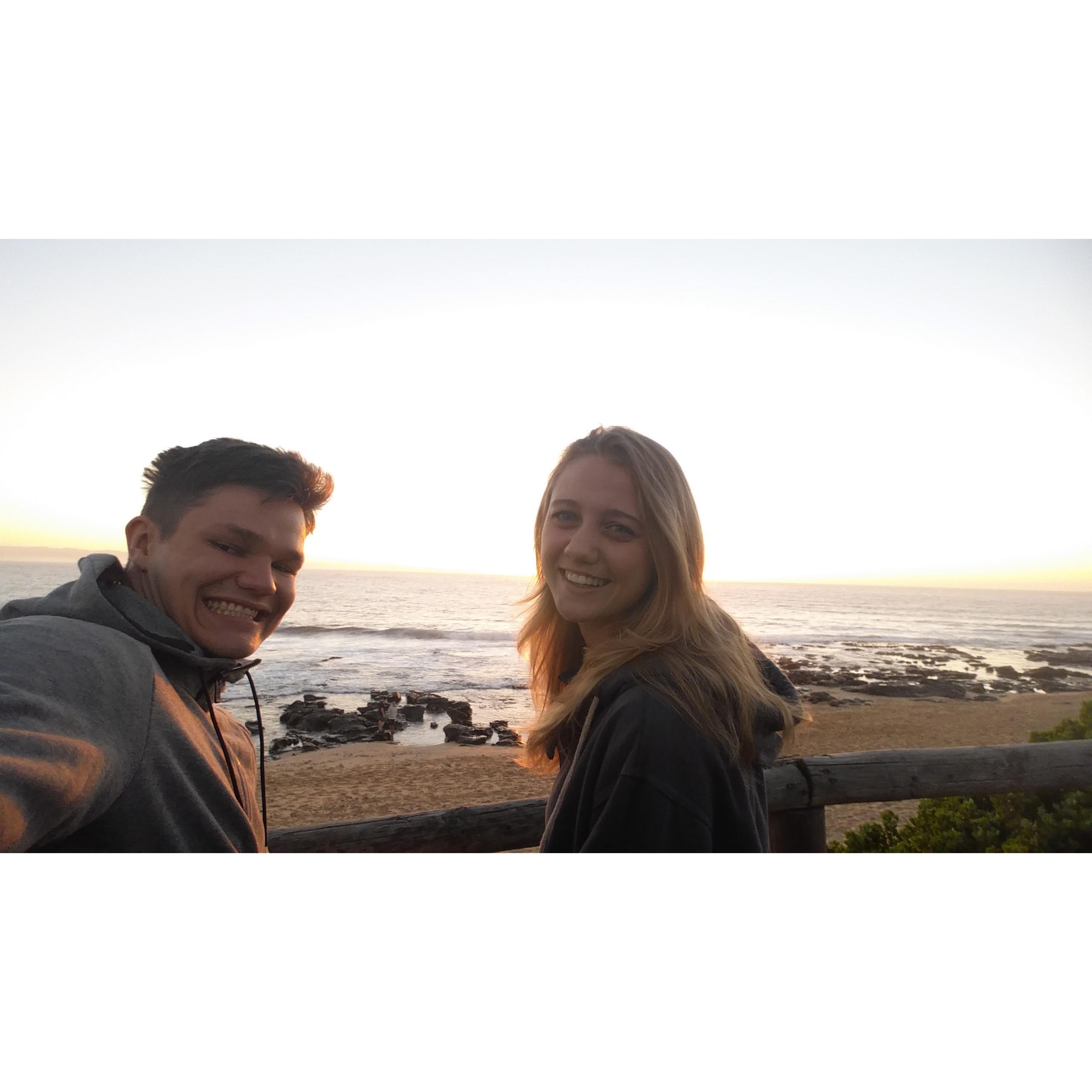 Jeffrey's Baai se sonsopkoms - koffie en dolfyne vir ontbyt
