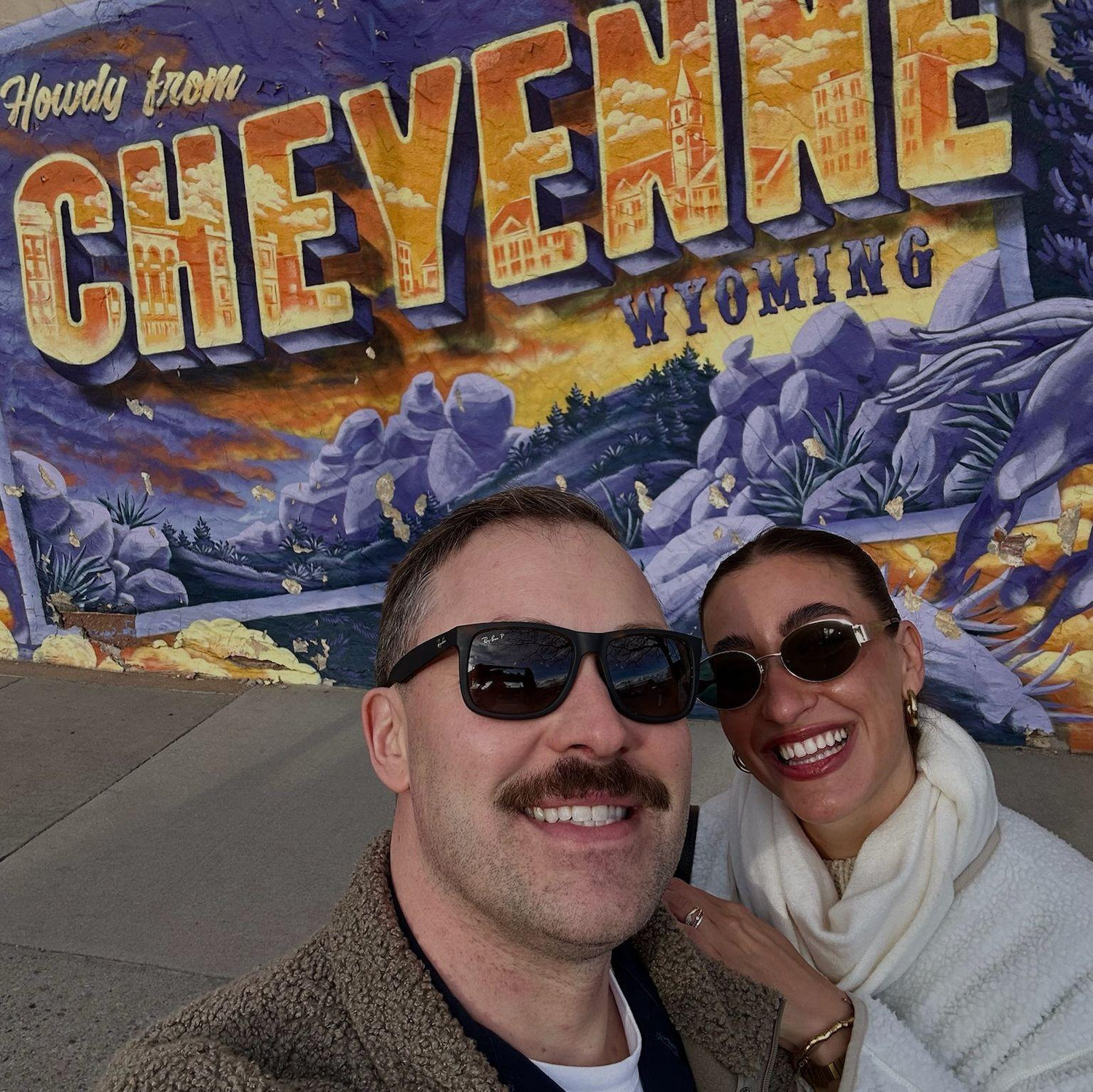 1st touchdown to Cheyenne! Recognize that wall?! ;-P