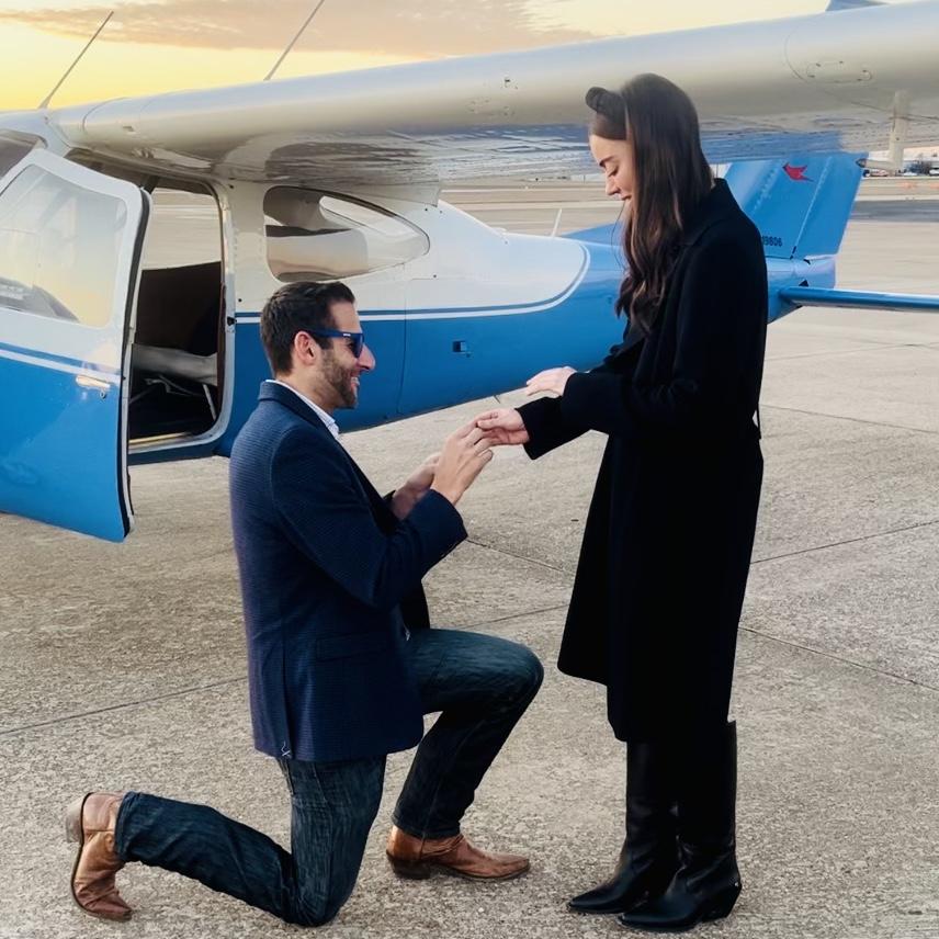 the moment he proposed!