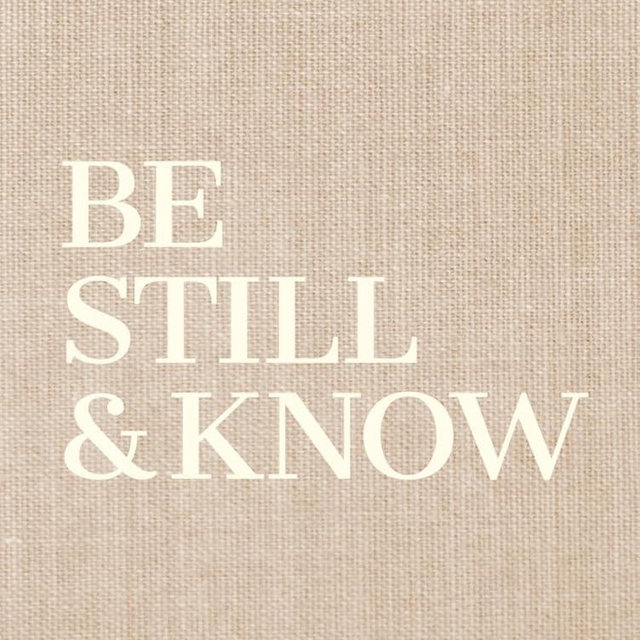 Be Still and Know PSALM 46:10: Hardcover Christian Coffee Table Book for Home / Office Decor | Neutral Beige Linen Look Aesthetic | 320 Lined Page Journal