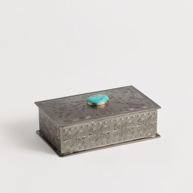 Silver & Turquoise Decorative Box