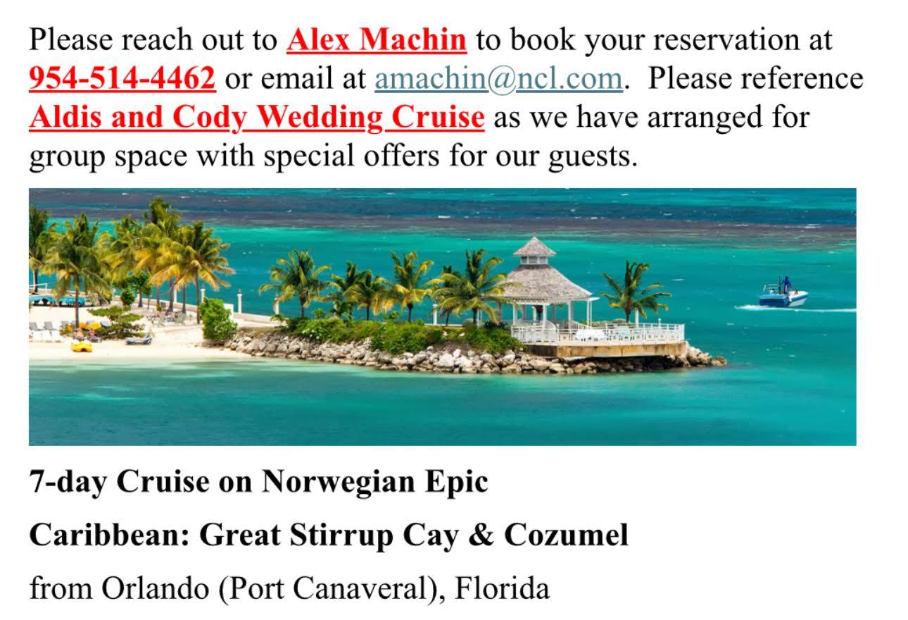 The Wedding Website of Cody Yubeta and Aldis Siltumens