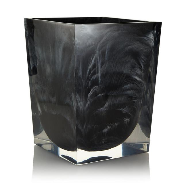 Kassatex Ducale Black Waste Basket - 100% Exclusive