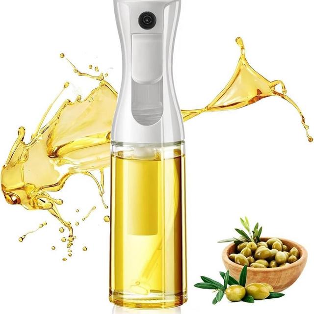 MyHome 101 Refillable Oil Sprayer for Cooking - 6.7 fl.oz Glass Oil Sprayer Mister- Olive Oil Spray Bottle - Olive Oil Sprayer Mister - Oil Spitzer - Oil Dispenser for kitchen - Air Fryer Accessories