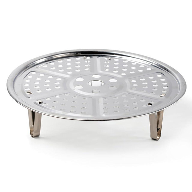 WIVKFML Steamer Rack, Premium Stainless Steel Steamers Rack with Removable Stand, 8.6 Inches Pot Steaming Tray for Steamer Cookware Instant Pressure Cooker