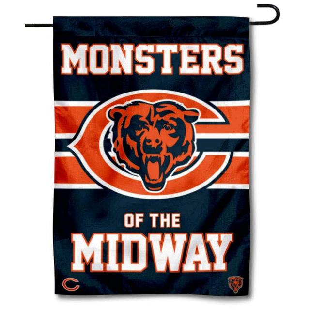 Chicago Bears Monsters of the Midway Double Sided Garden Flag