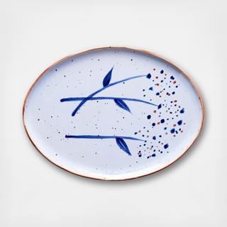 Vandvid Tree Design Oval Dinner Plate