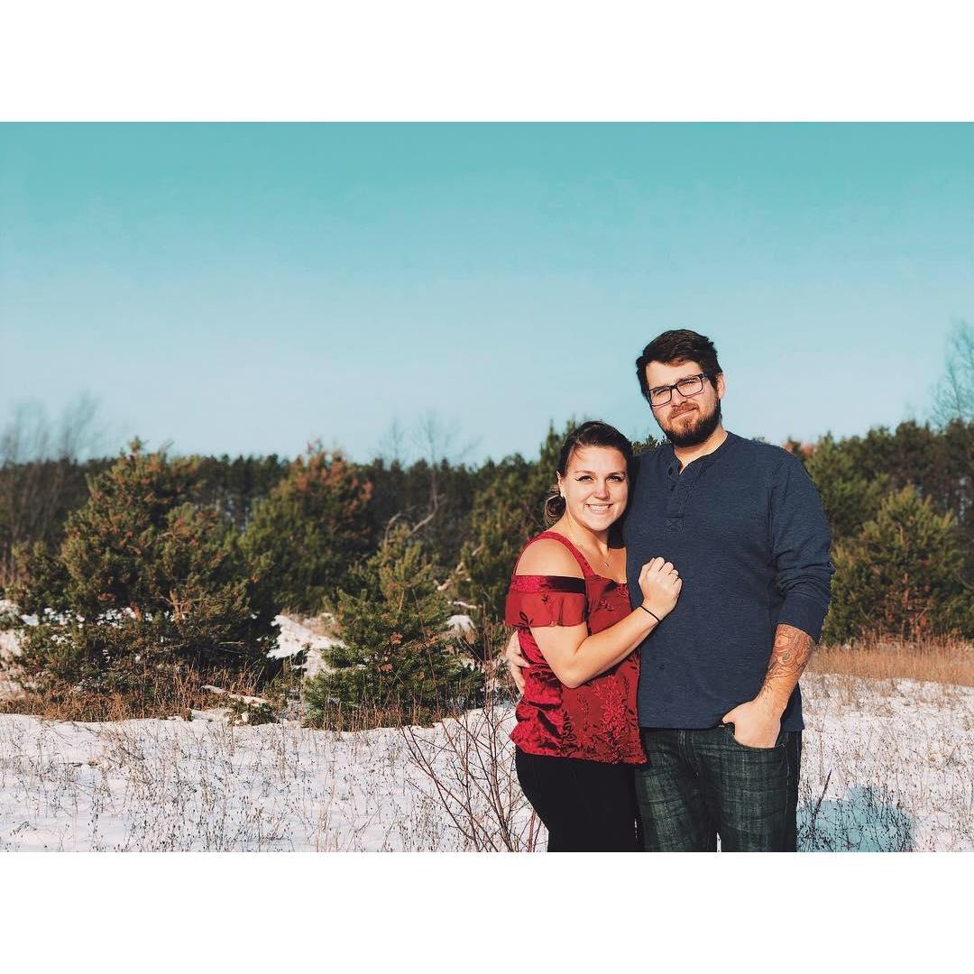 That time Cole and I took a Christmas card photo into a month of dating...