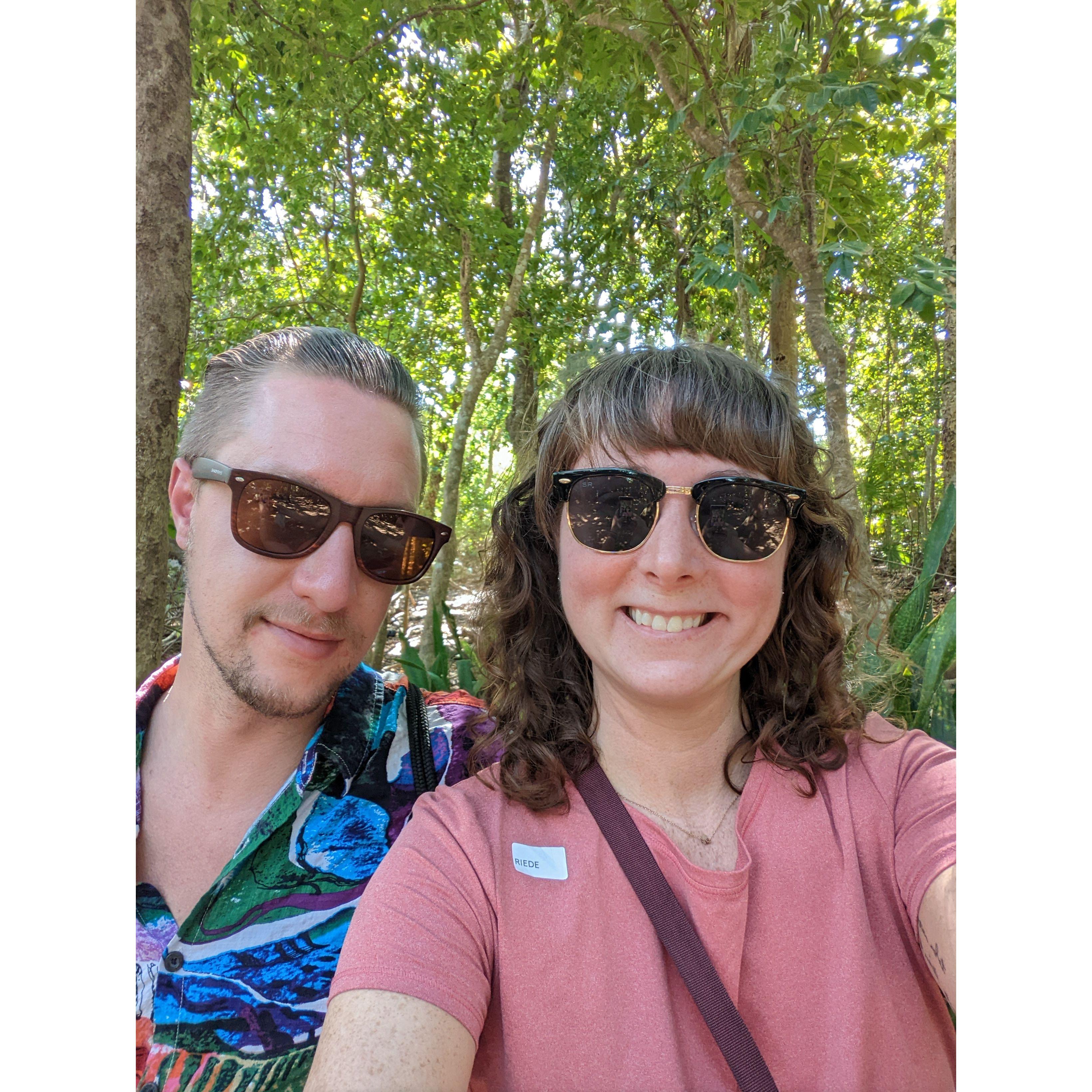 Taking a break from the shade-less Mayan ruins