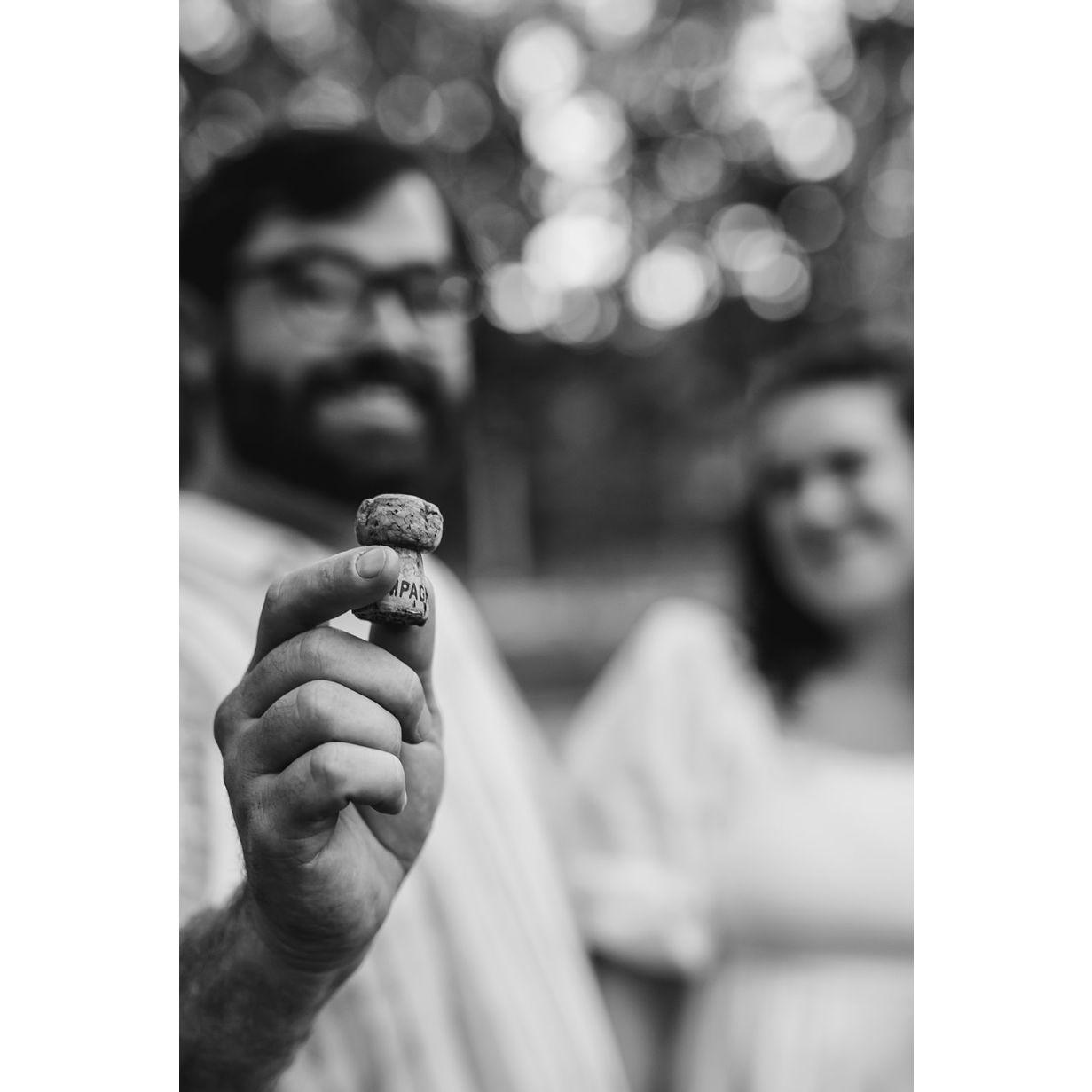 Every anniversary, New Year's, or special event, Jim saves the cork from our champagne and writes the date on it!