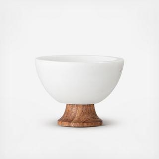 Marble Condiment Bowl on Pedestal