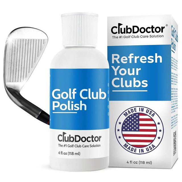 Club Doctor Golf Club Polish, Made in USA for Golfers, Restores, Shines, Polishes - Works on Drivers, Irons, Putters, Woods
