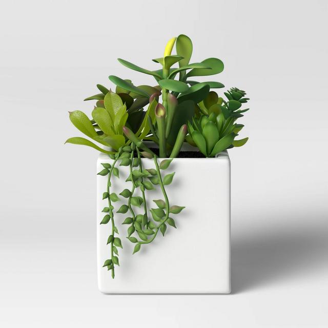 8" x 5.5" Artificial Succulent Plant Arrangement in Pot - Project 62™