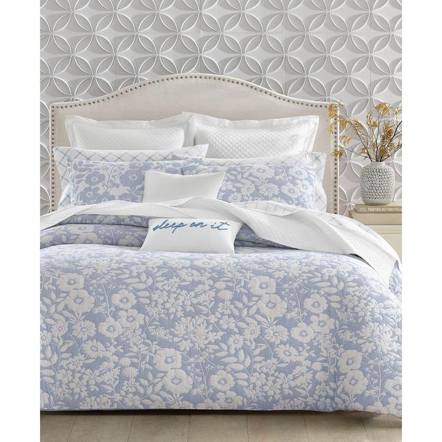 Charter Club Silhouette Floral 3-Pc. Comforter Set, Full/Queen, Created for Macy's