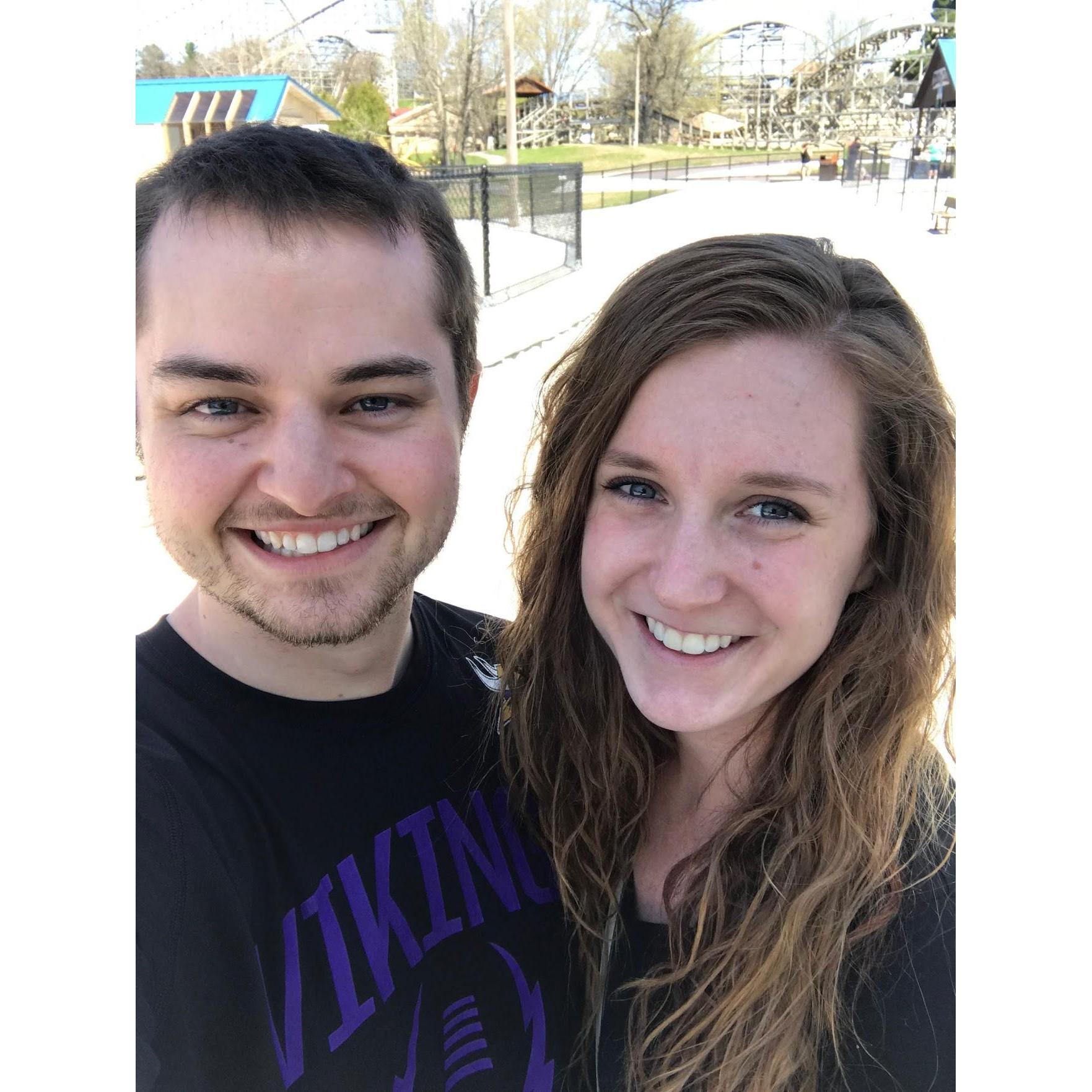 Eric and Amanda took a mini vacation to Wisconsin Dells in April 2017.