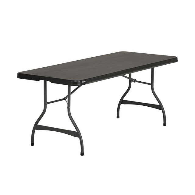 Lifetime 6-Foot Nesting Folding Table, Commercial, Black