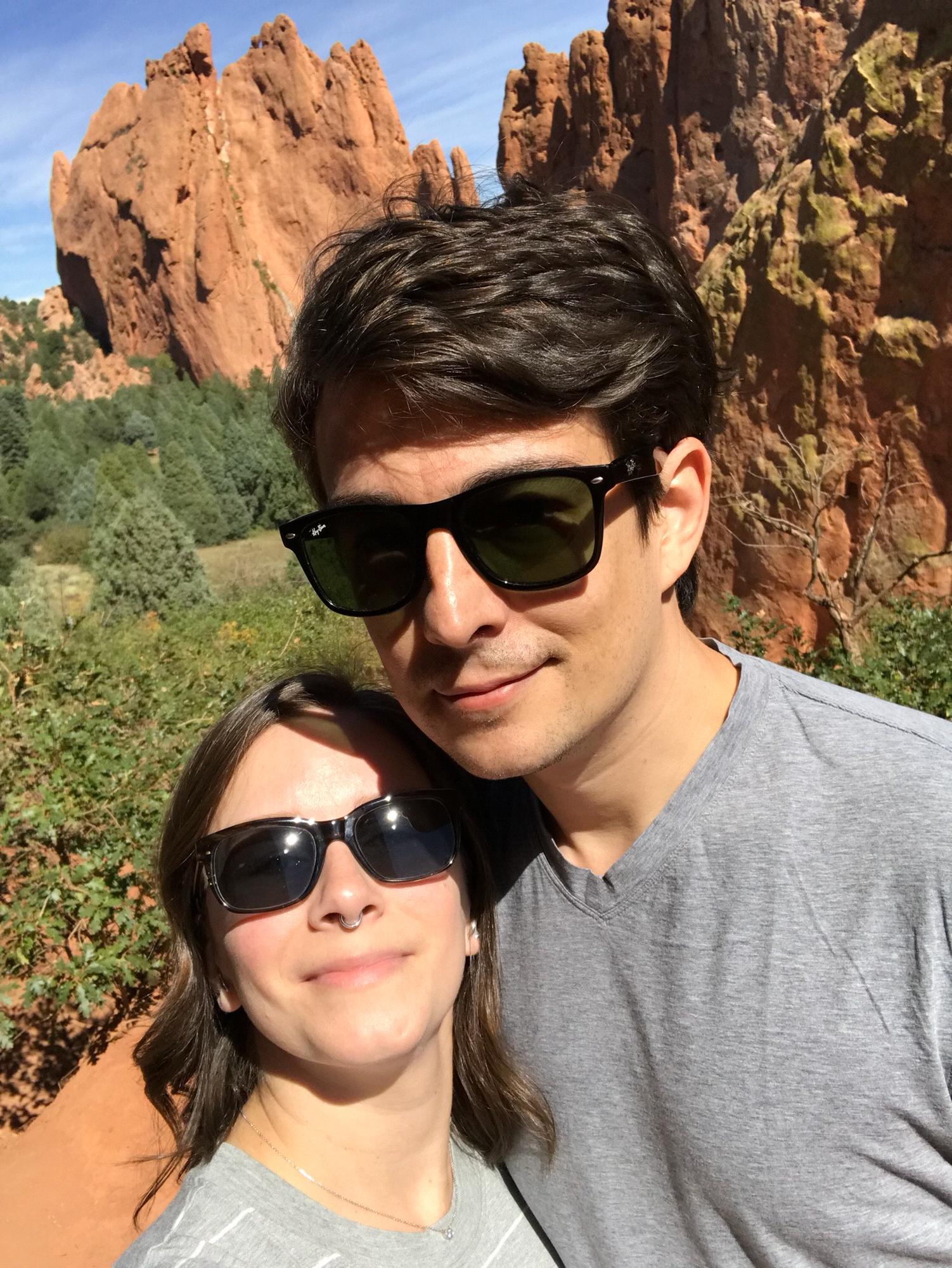 Hiking in the Garden of the Gods in Colorado