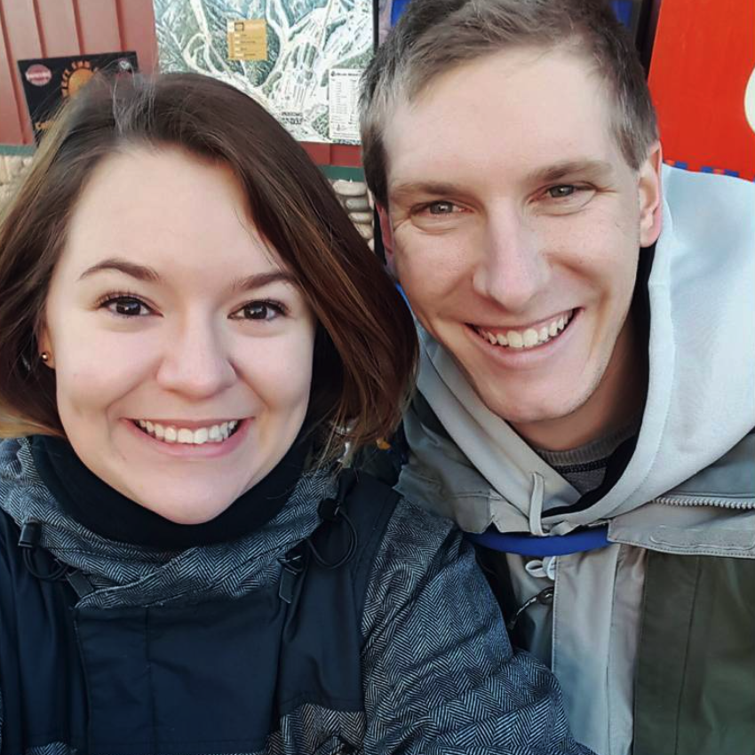 2015: First trip together to the snowy mountains.