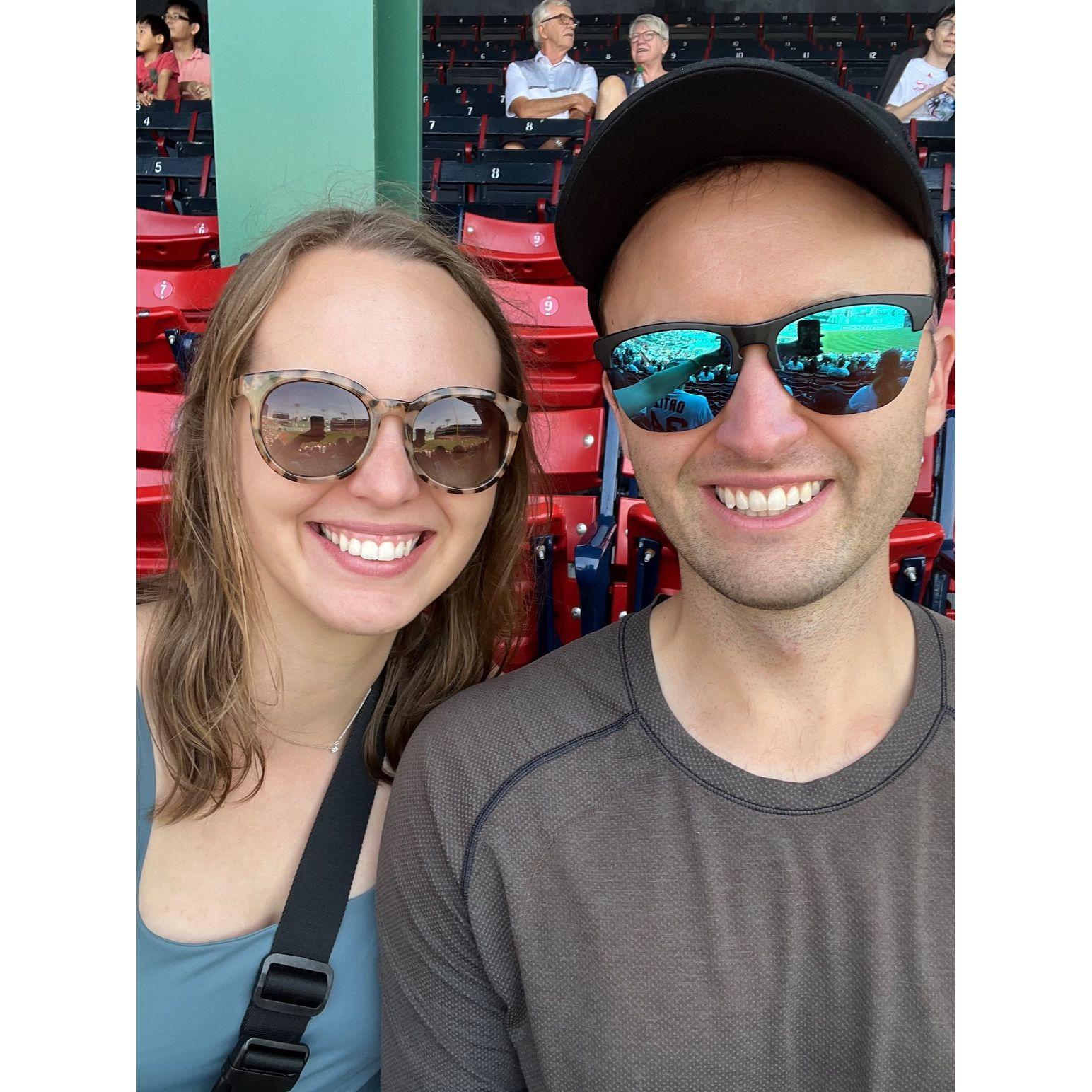 Our first tip together was to Boston