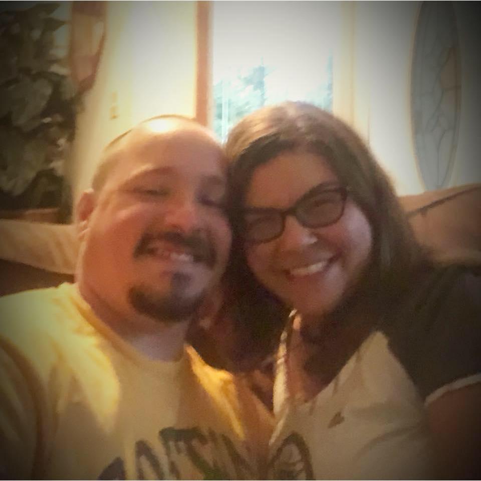 Our first picture together, July 2018. Unfortunately none of our pics from high school survived :(