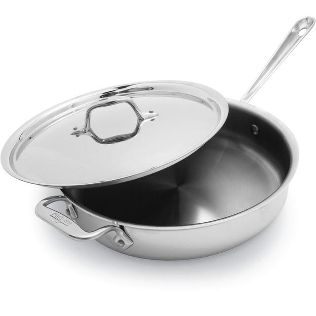 All-Clad d3 Stainless Steel Covered Sauté Pan