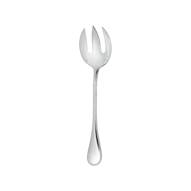 Silver-Plated Salad Serving Fork Perles