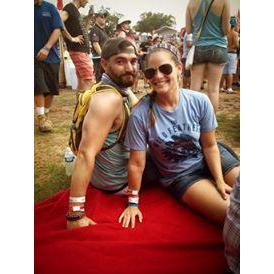 Charles took Sarah to Free Press Summer Fest for her first Houston music festival... this is close to when we started dating.