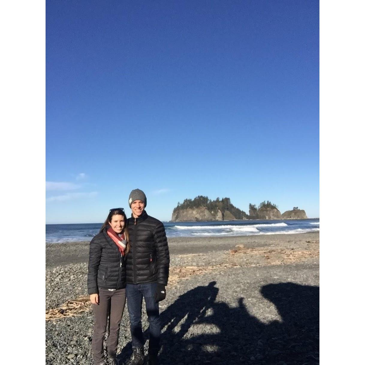 Entrenching the phrase “West coast best coast” with this picture in La Push, WA on the Olympic Peninsula.