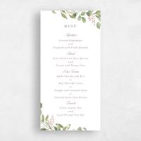 White Wedding Menu - Orphne