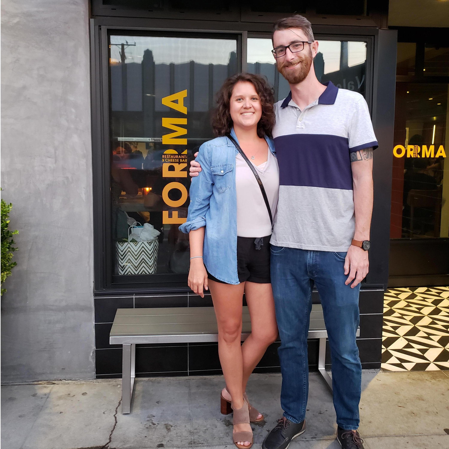 About to have a delicious dinner in L.A.
