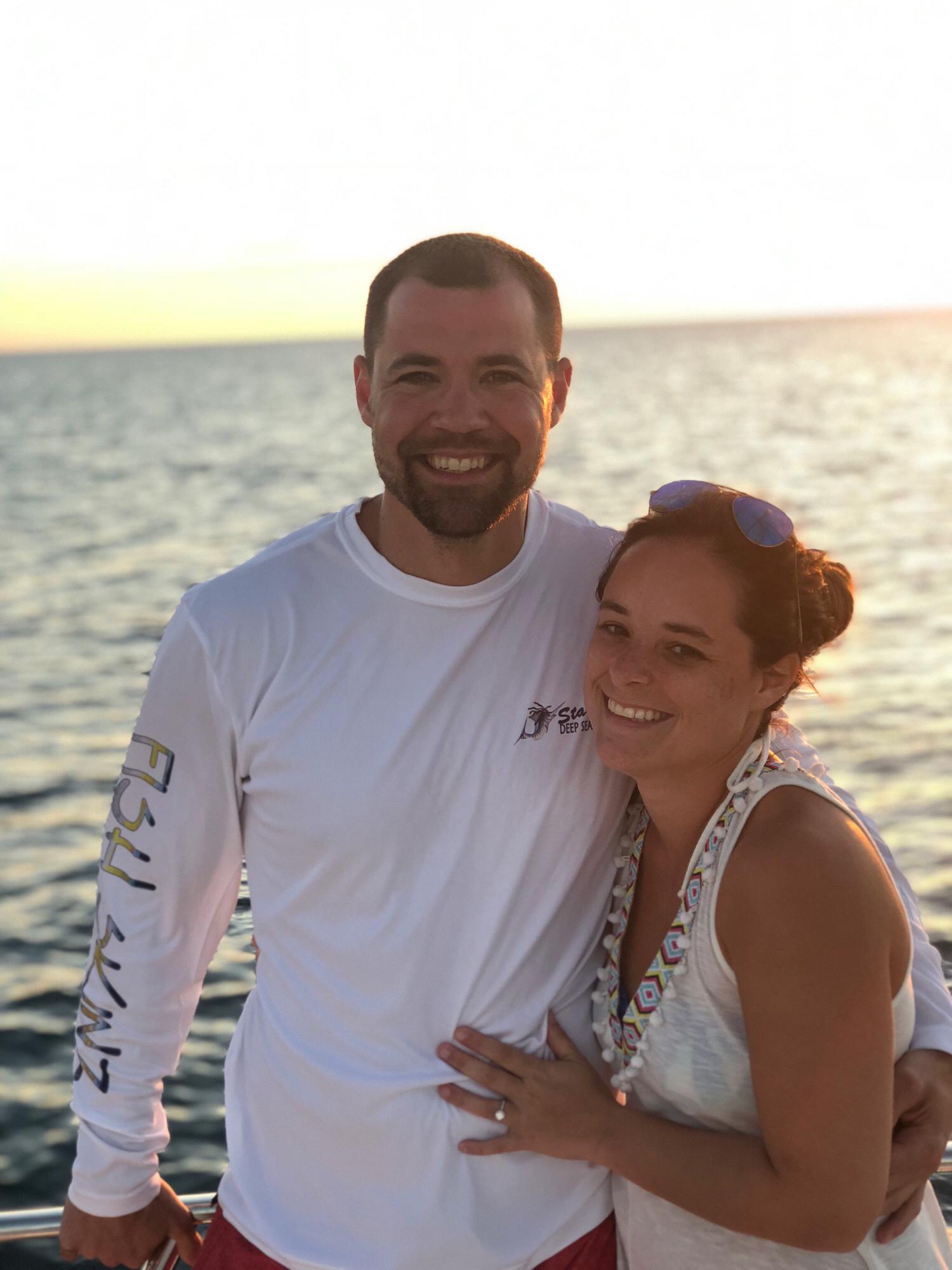 The day Kylen proposed and Darcy said YES in ocean somewhere close to Jamacia.