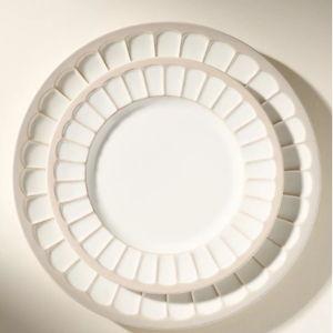 The Latte Stoneware Side Plates, Set of 4: Boulevard Edition