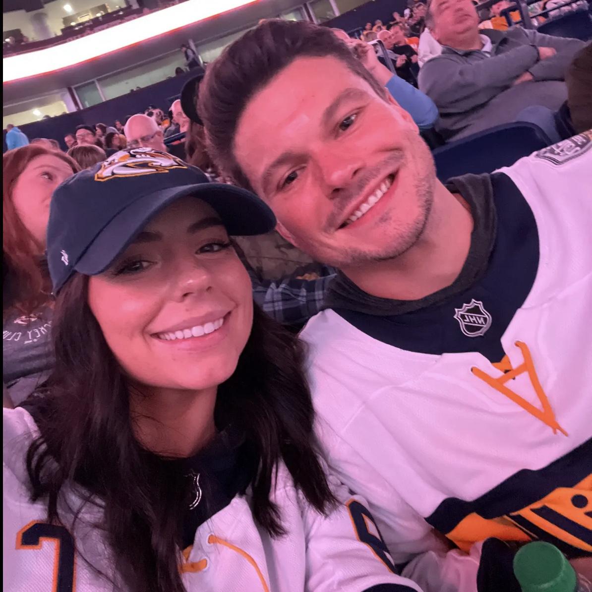 David successfully turning me into a Predators fan and hockey lover.