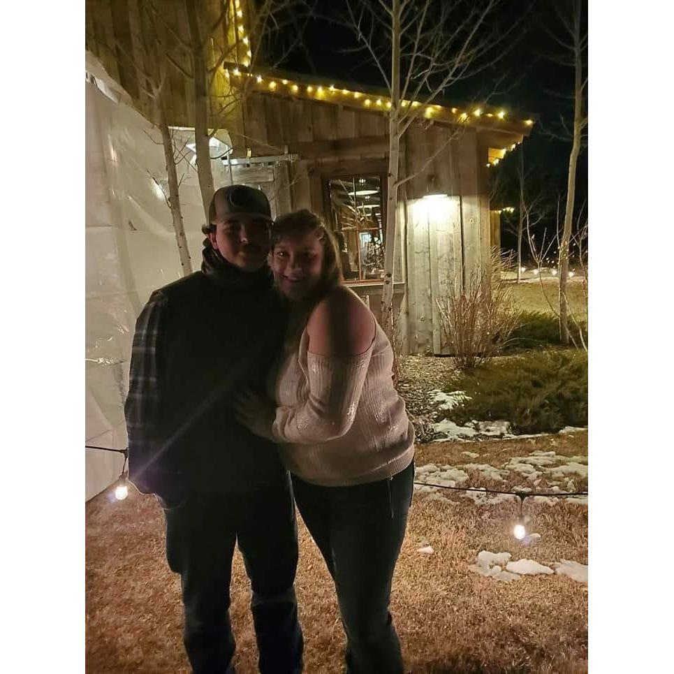 Festival of Trees in Philipsburg our first year of dating.