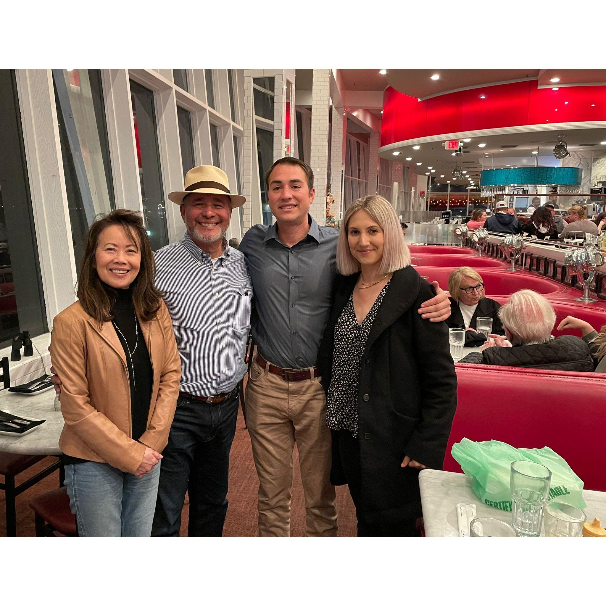 Double date night with Pops and Cecille. 