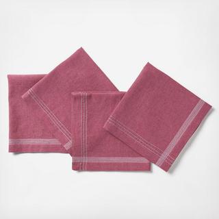Simple Stitch Chambray Napkin, Set of 4