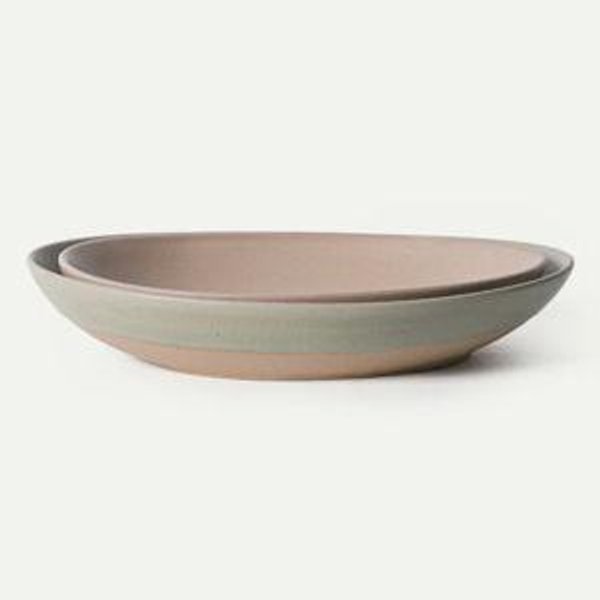Thyme & Mushroom; Large & Jumbo Harvest Serving Dishes Duo