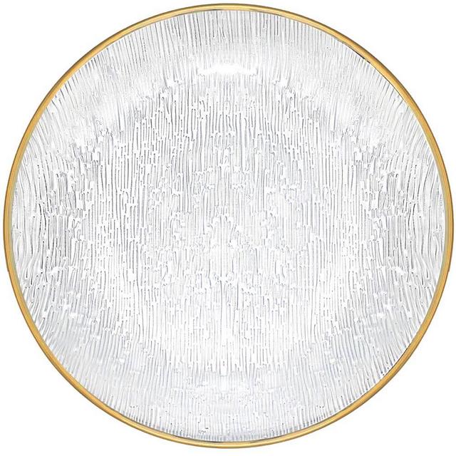 Almagic 12" Salad Plate- Home and Kitchen Use Durable Dinner Plate Glass Dinnerware Set of 4