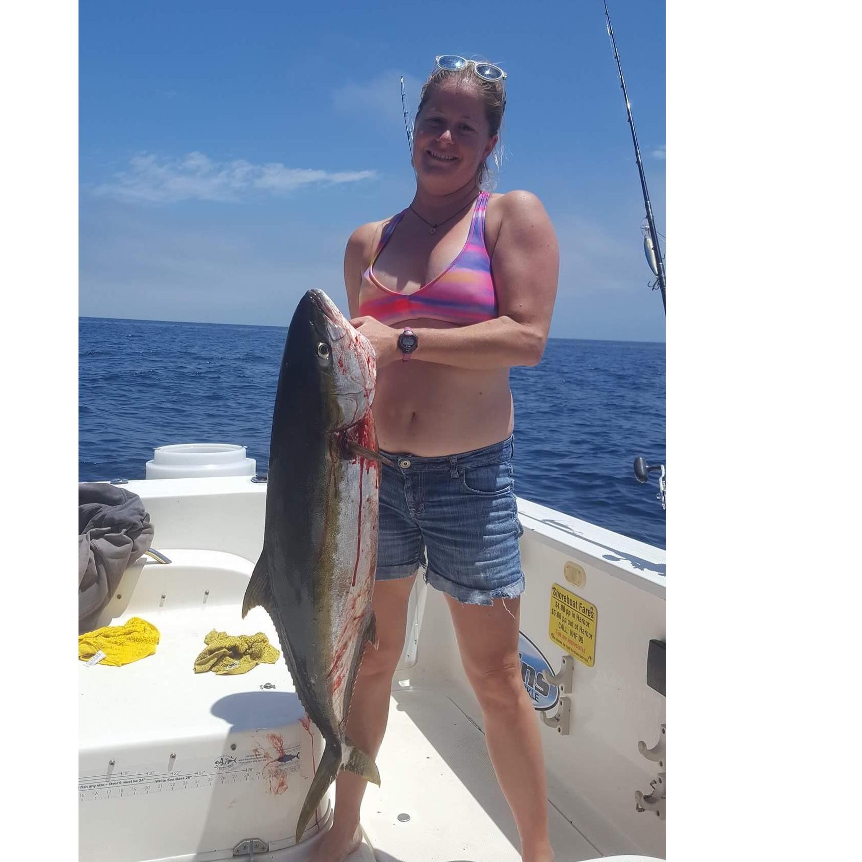 My third yellow tail in one trip. Beginner's luck?