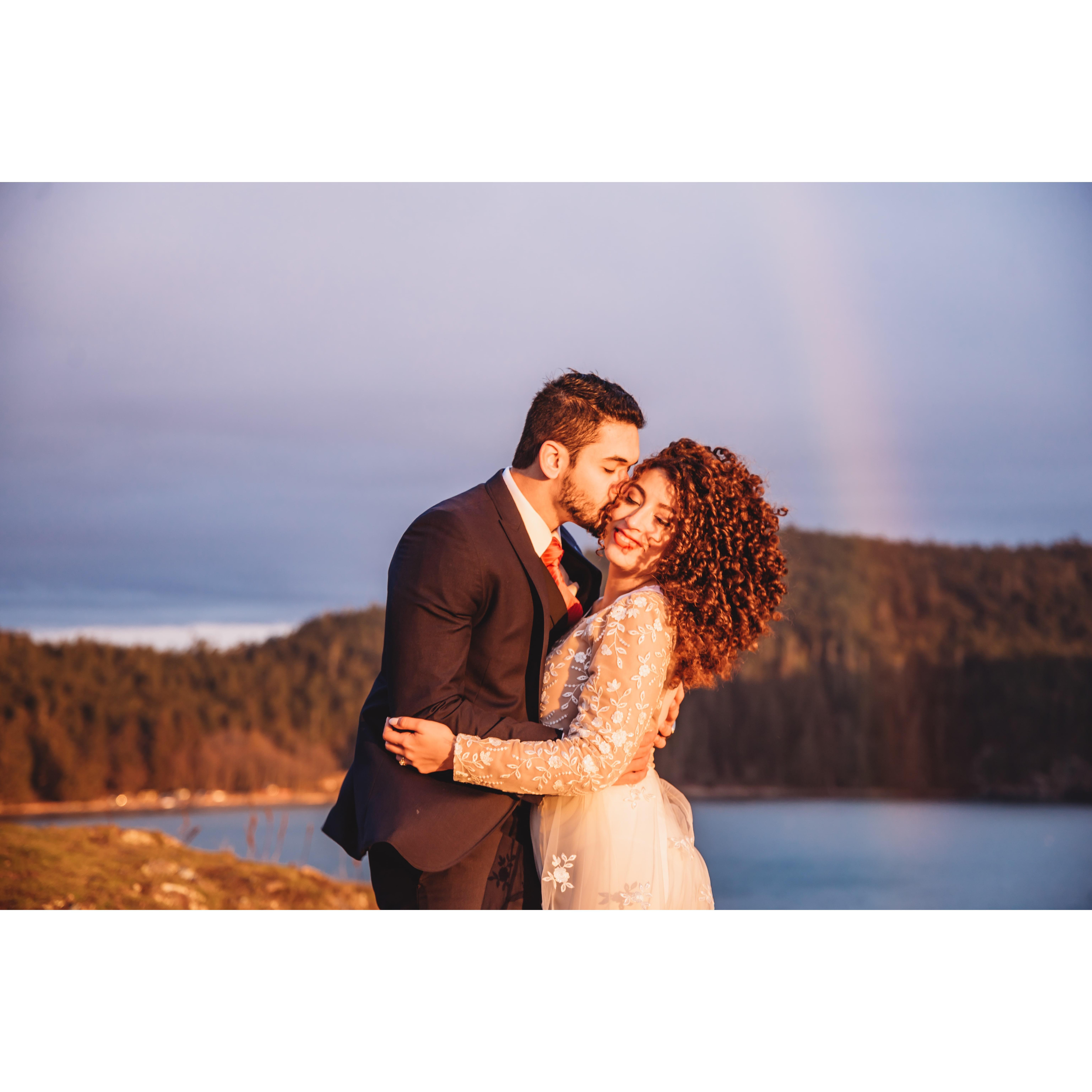 When the rainbow decided to show up in our photoshoot!