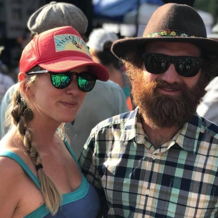 At the 2018 Targhee Bluegrass Festival.